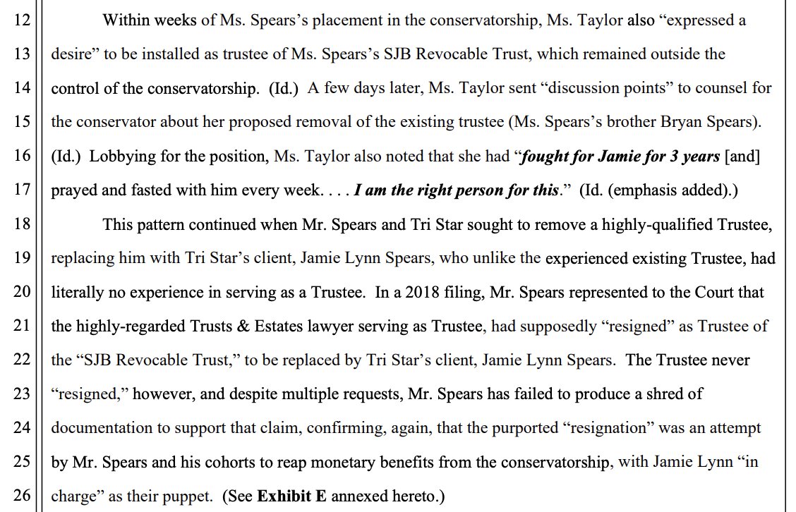 BritneyTheStan's tweet photo. Britney's attorney says Jamie Lynn was installed as a "puppet" to control her fortune. #TheWomanInMe https://t.co/wHujd4vFUi