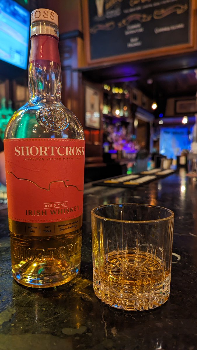 IsItTheGenes's tweet photo. Found a (surprising, for me) winner with the @RademonEstate Shortcross Rye and Malt. The best of the influence without overpowering the malt. Well met, lads. Sláinte! https://t.co/am5wPryTQj