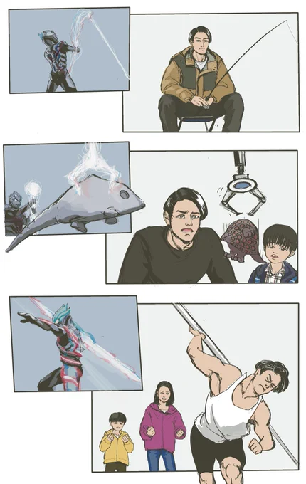 ブレーザーの必殺技から読み解くゲント隊長の休日 #ウルトラマンブレーザー #スパイラルパレード