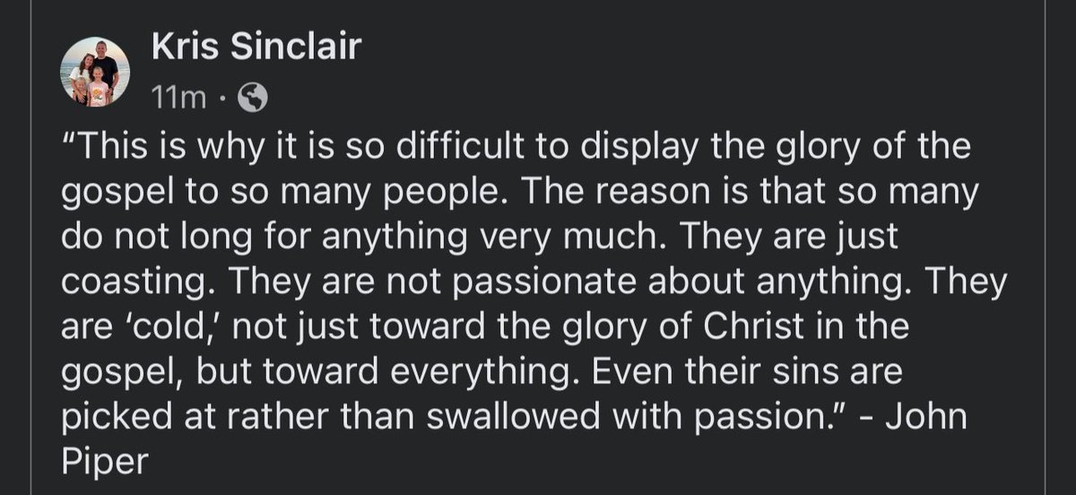 I have this quote attributed to John Piper, but I cannot locate where it’s from. Anybody got an idea? <a href="/TonyReinke/">Tony Reinke</a>