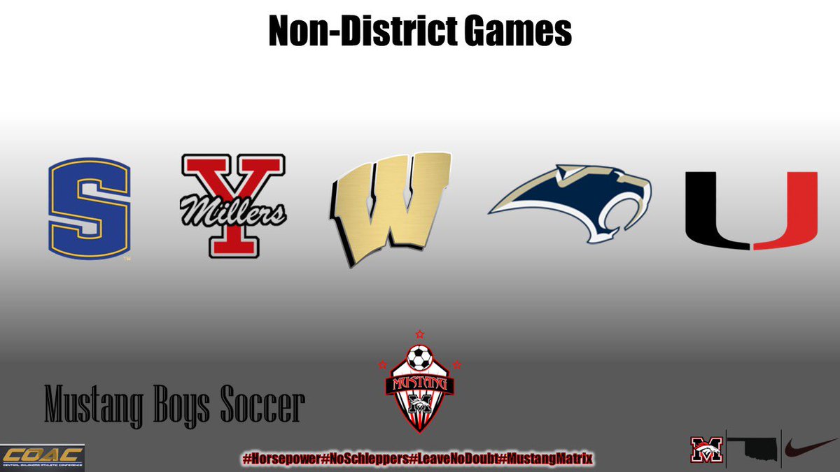 Mustang_Soccer1's tweet photo. Pre-season and non-district games! Let’s Go Boys! #MustangSoccer #LeaveNoDoubt #HorsePower https://t.co/ZNtA4FhJk8