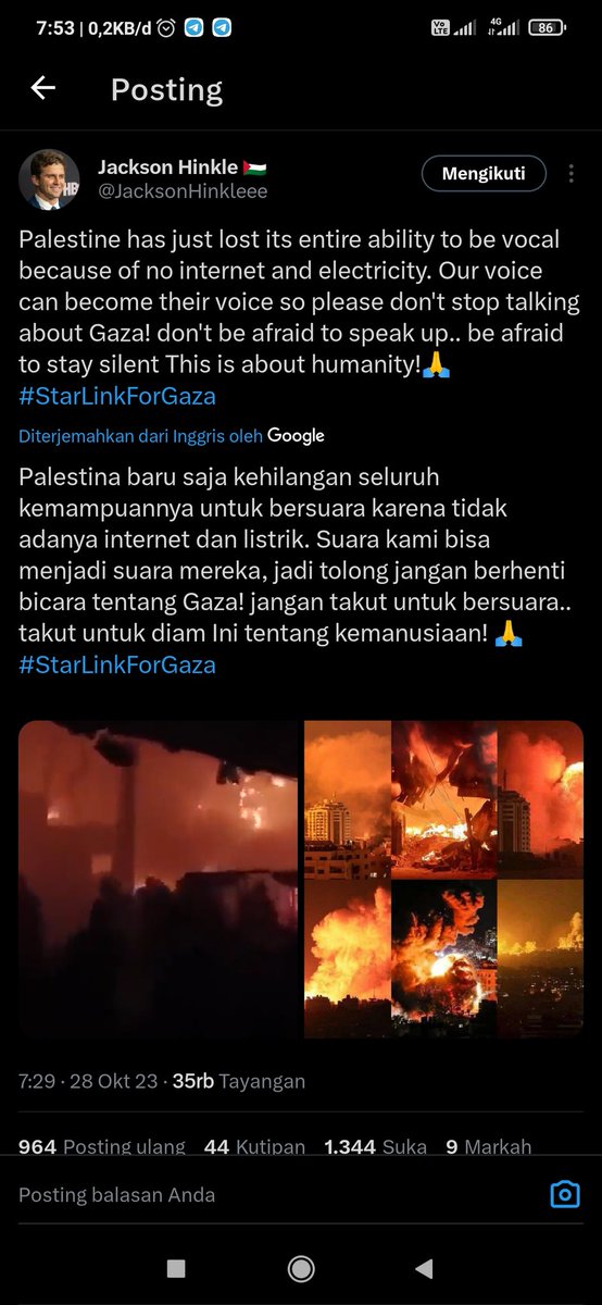 cloudyouf's tweet photo. Ya Allah lindungilah saudara kami dipalestina bantu mereka dan kuatkan mereka ya Allah

#FreePalestine
#starlinkforgaza https://t.co/lDDBByZlq3