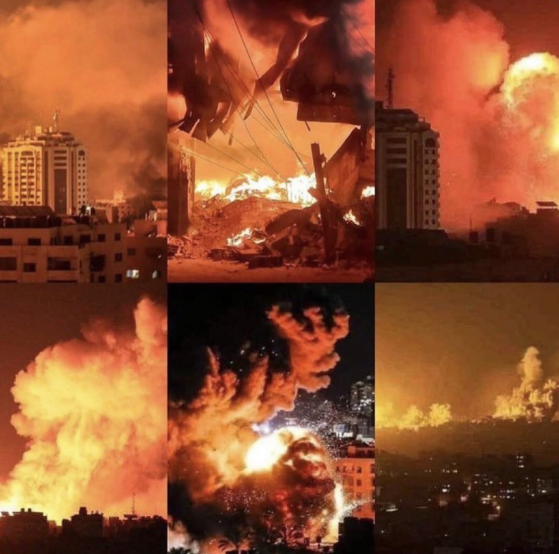 Gaza tadi malam. Ini bukan lagi peperangan. Ini adalah genosida yg dibiarkan oleh dunia internasional ! Wallahul musta’an

#freepalestine 
#SavePalestine