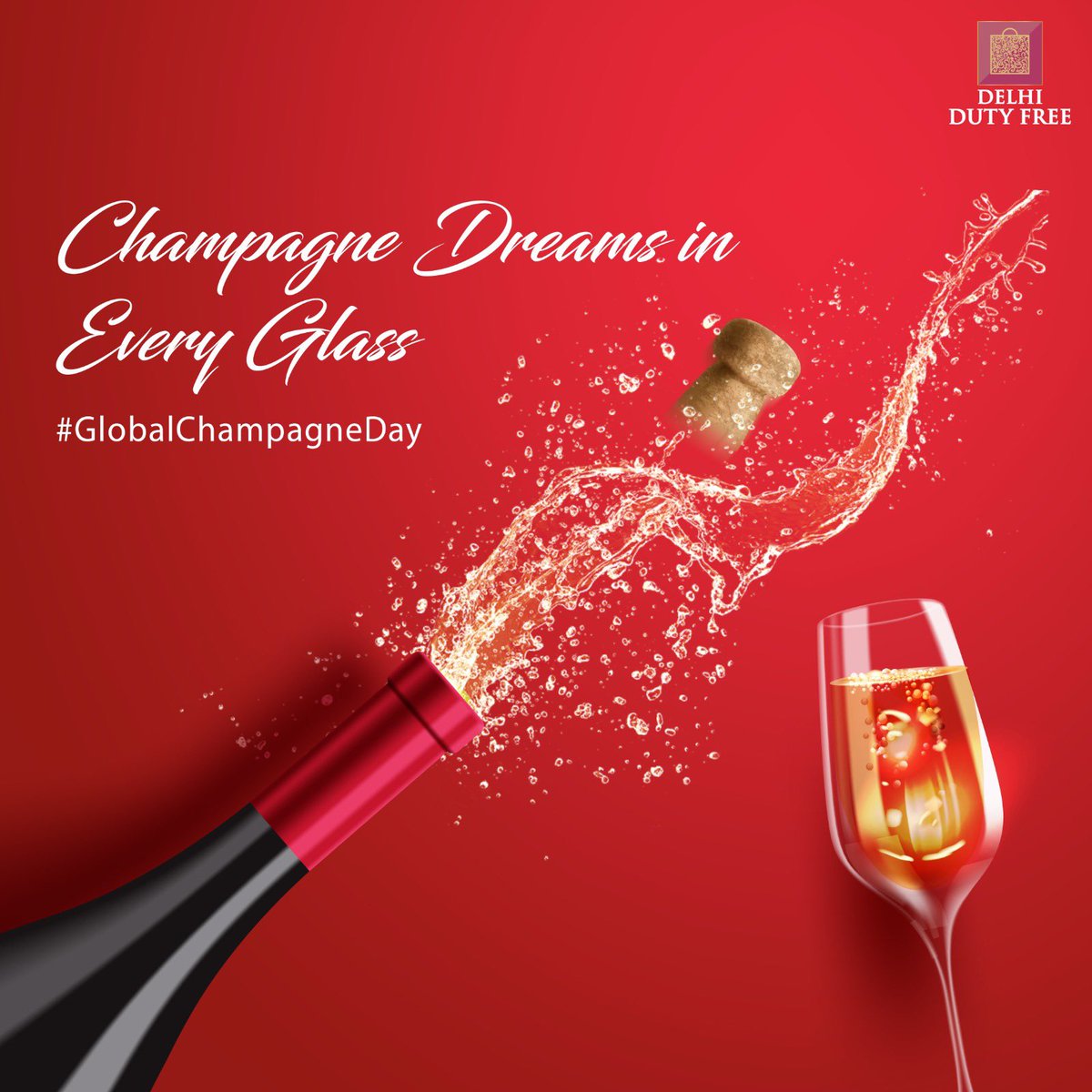 DelhiDutyFree's tweet photo. 🍾🌟 Celebrate Global Champagne Day in style at Delhi Duty Free! Cheers to the world of luxury and the joy of fine bubbles. Visit us and add a touch of sophistication to your journey. #GlobalChampagneDay #ToastInStyle #DelhiDutyFree https://t.co/lEWk0F1vg9