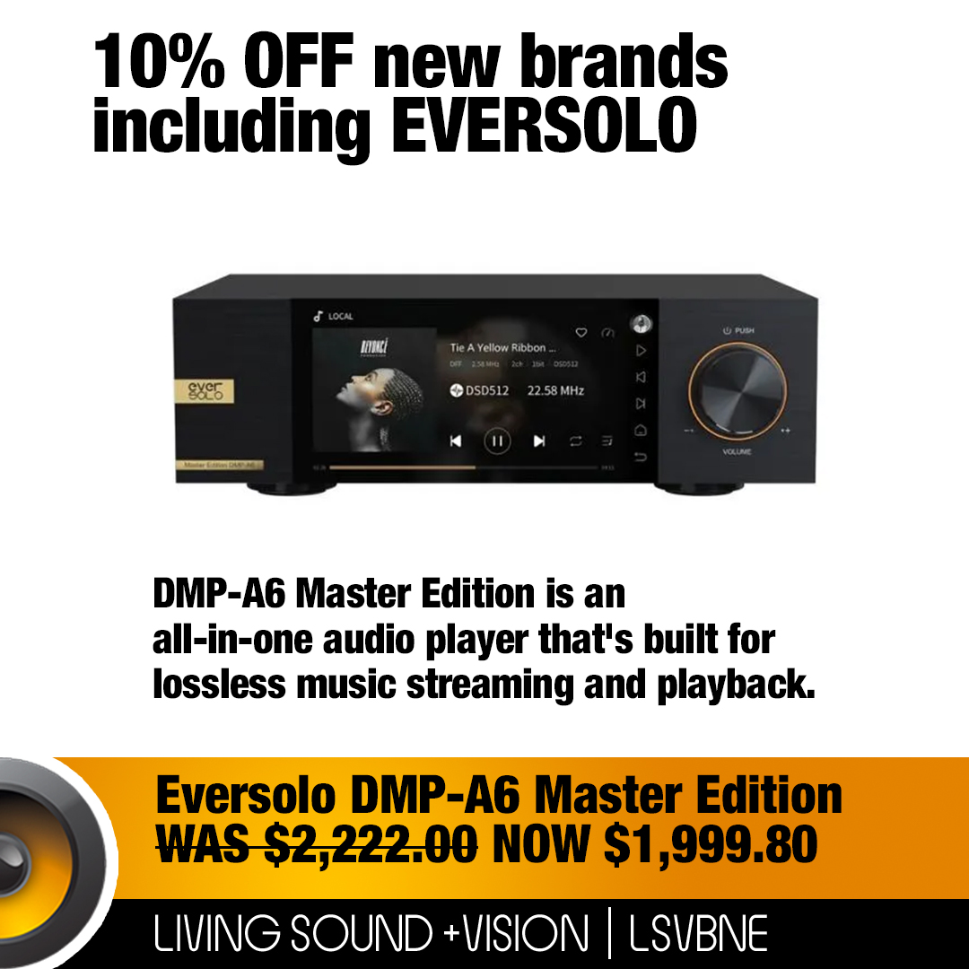 LSVBNE's tweet image. #EVERSOLO is one of the New Brands we've added to our #HiFi | audio visual solutions portfolio. And to celebrate this, we're offering you a 10% discount until the end of October... Discover more about Eversolo on our #LSVBNE website 👉 ow.ly/Utaf50Q1M1S