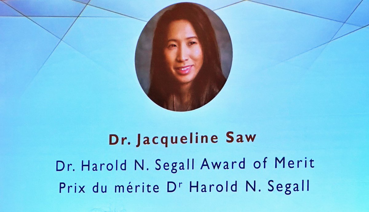 Congratulations 👏👏👏Dr. Jackie Saw <a href="/docsaw/">Jacqueline Saw</a> <a href="/UBC/">University of British Columbia</a> on receiving <a href="/SCC_CCS/">CCS</a> #VASC23 Dr. Harold N. Segall Award of Merit! So well-deserved for seminal work which has improved understanding and outcomes in #SCAD patients, 90% of whom are women. Thank you Jackie for making a difference!