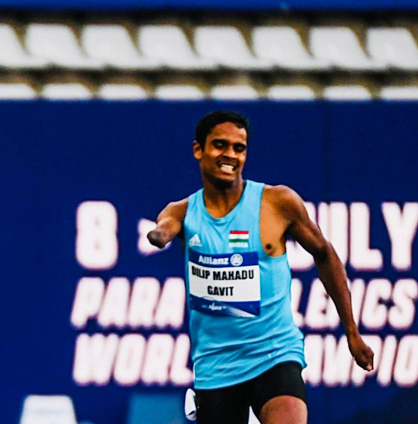 narendramodi's tweet photo. Heartiest congratulations to Dilip for his stupendous Gold Medal victory in the Men's 400m - T47 event! 

This historic achievement has made the entire nation proud. https://t.co/9leYE83IU4