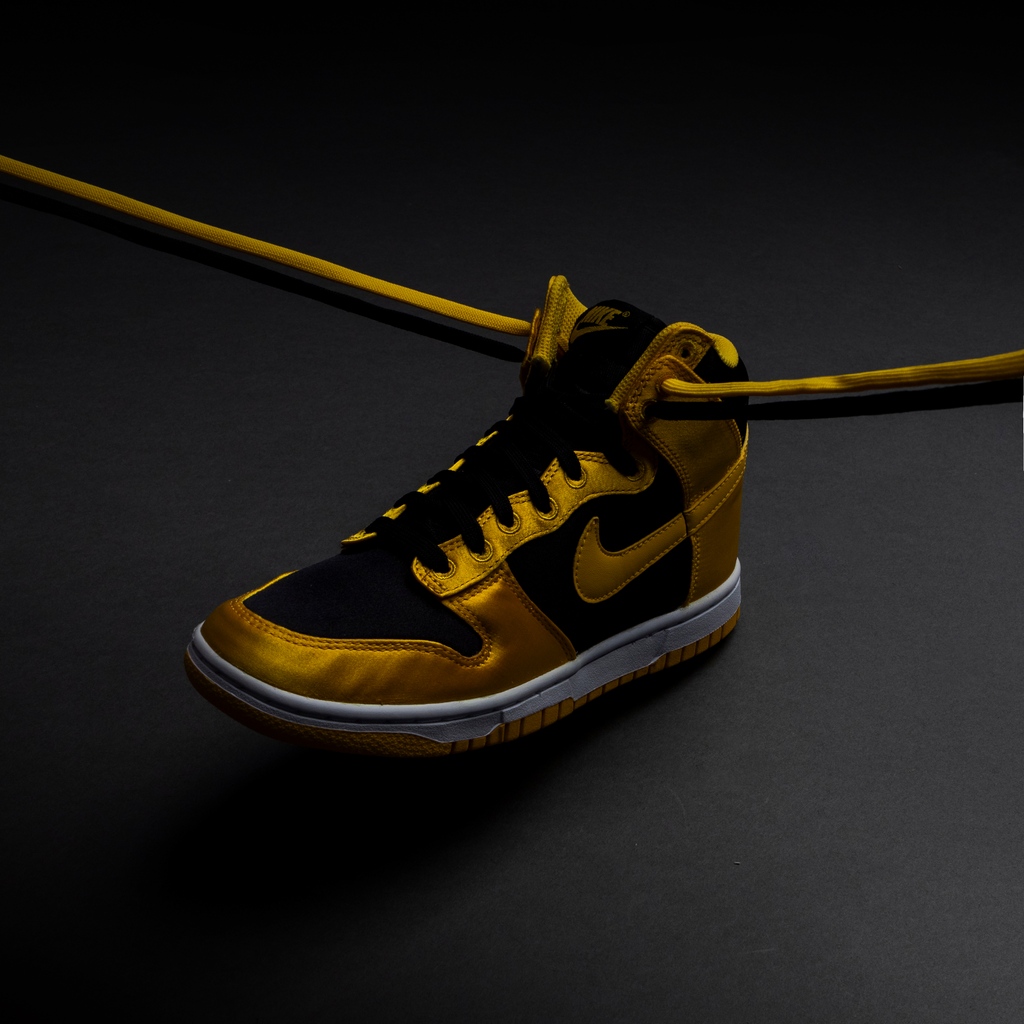 Size 7.5 - Nike Dunk High Satin Goldenrod W for sale online