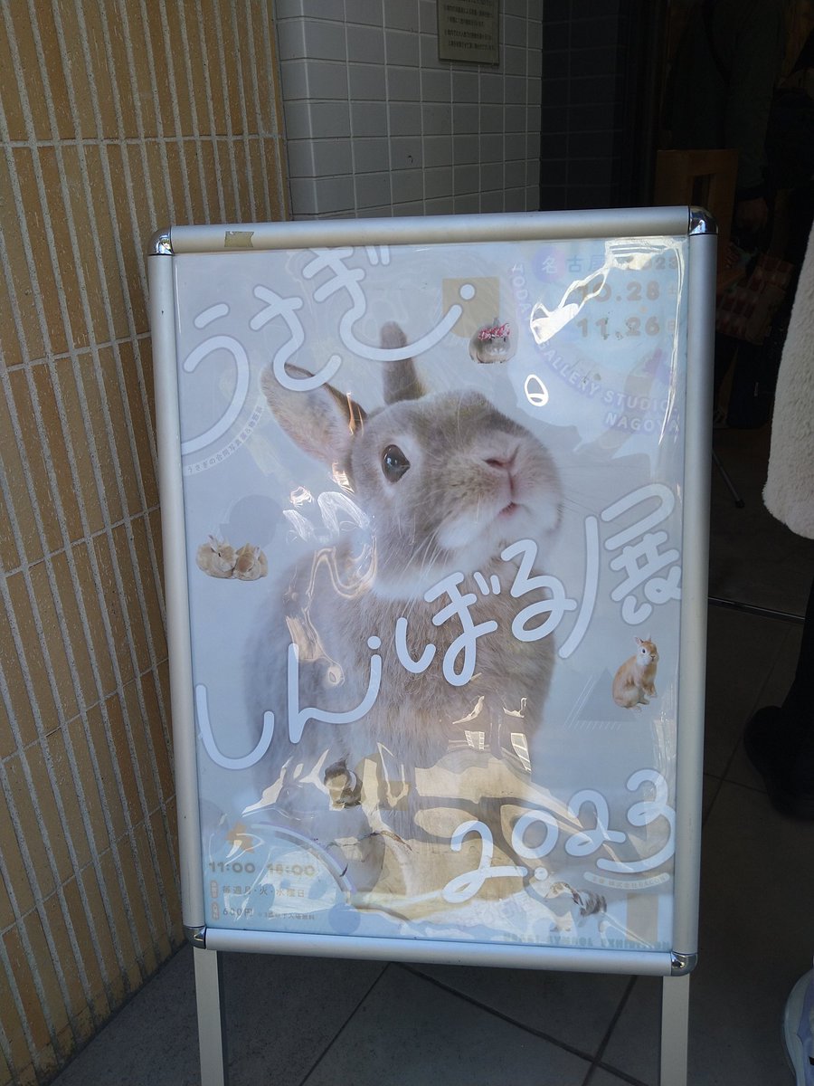 shiroiusa's tweet photo. うさぎシンボル展in名古屋
ベリーさんの絵を見れてルンルン✨ https://t.co/XvLHrIP7y6