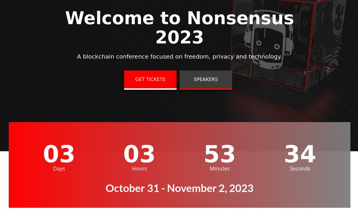 Nonsensus conference for freedom, privacy & technology. nonsensus.io