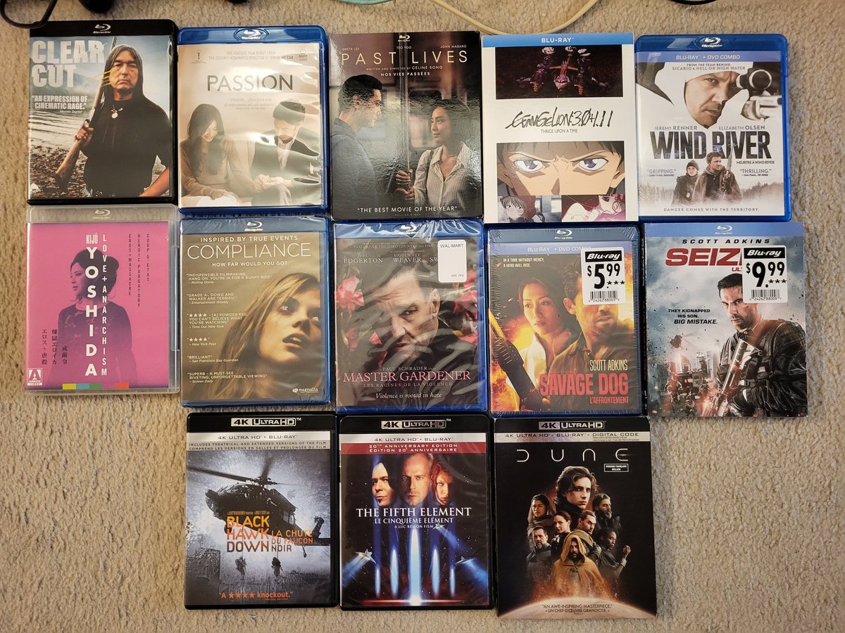 Haul #pastlives #passion #clearcut #windriver #evangelion3010thriceuponatime #seizedultamatum #savagedog #compliance #mastergardener #yoshidaloveanarchism #blackhawkdown #thefifthelement #dune #badcity