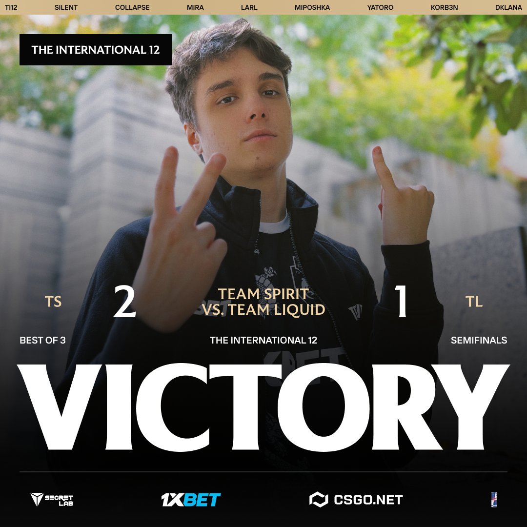 Team__Spirit's tweet photo. TOP 3 SECURED✅

#SpiritDota #Dota2 #TI12 https://t.co/Miwr75iGXm