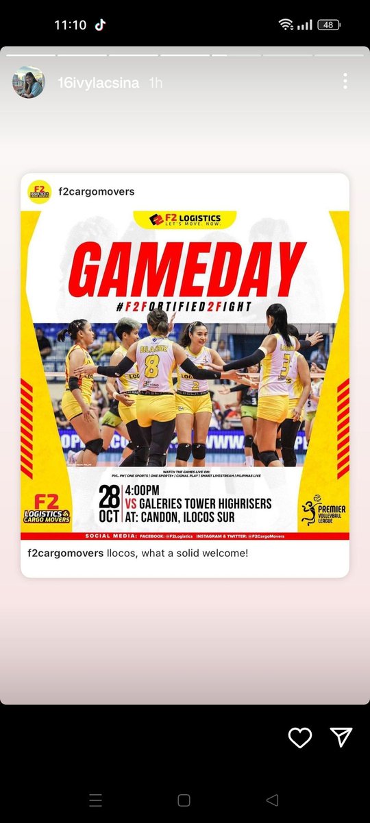 ivylacsinafam's tweet photo. GAMEDAY goodluck byang kayang kaya nyo yan . hehhehe @ivy_lacsina
#IVYLACSINAFANmilyOFFICIAL
#IvyLacsina
#ILFO
#letsgof2 https://t.co/osbpIUAOVF