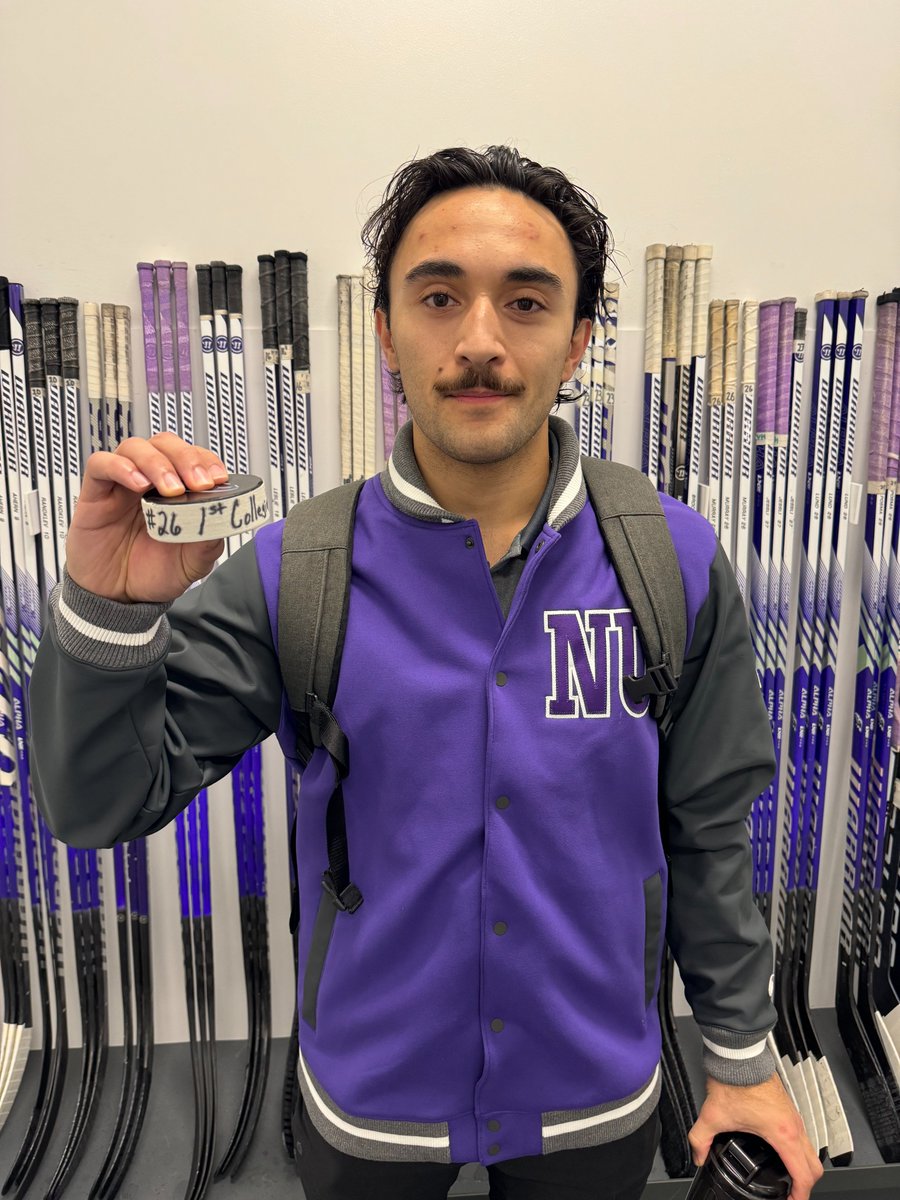 Congratulations to Alex Murray who scored his first <a href="/NCAAIceHockey/">NCAA Ice Hockey</a> goal tonight!

(Movember came early for Alex, that stache is in midseason form)

#Uncommon