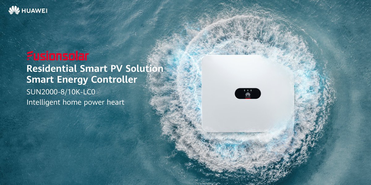 huawei_power's tweet photo. Smart #inverters for a smarter 🏠🌞. The new single-phase smart energy controller, #SUN2000-8/10K-LC0, safeguards every cherished moment with your family. https://t.co/crEu9JIFRR https://t.co/S9kJdRkcQK