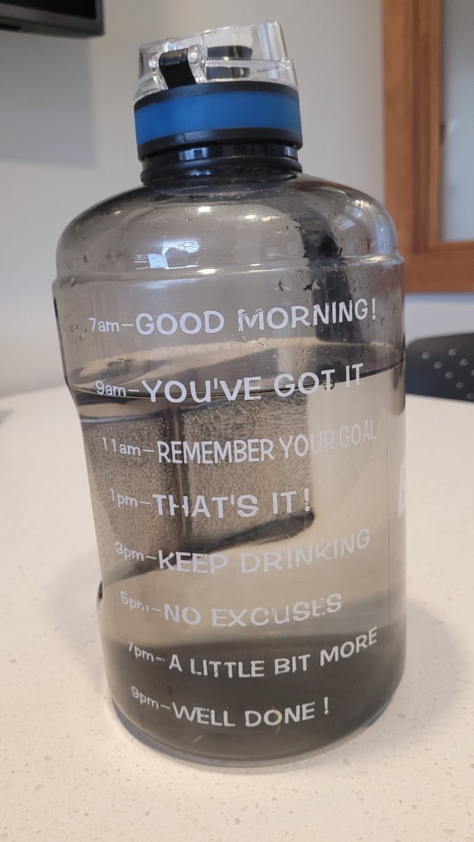 Staying hydrated with my fav reusable H2O bottle
<a href="/SustainableWat/">Sustainable WR</a> #carboncleanse2023
#hydration 
#gallonofwateradaygoals