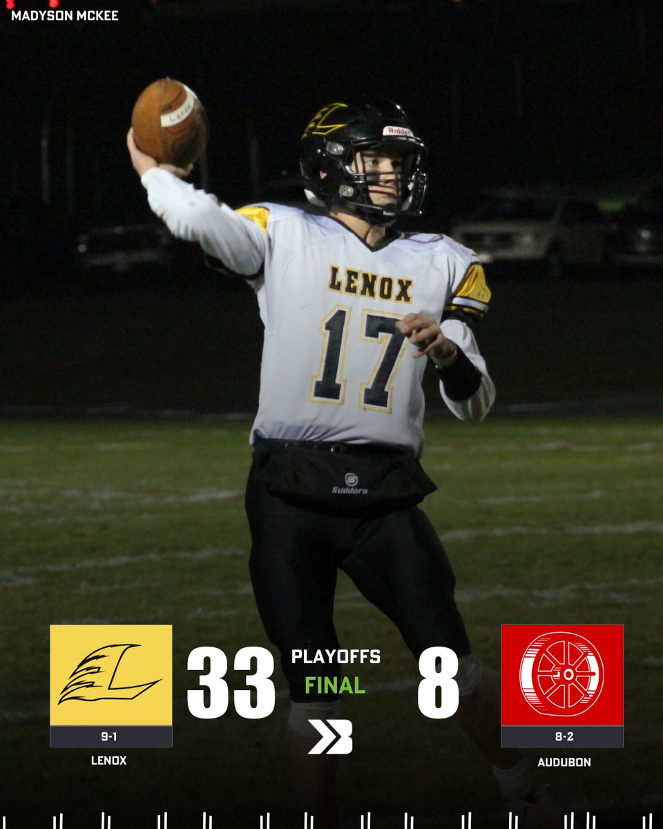 LENOX ROLLS!

Gabe Funk and the boys go on the road and pick up a big win against Audubon!

Photo: Madyson McKee

#iahsfb #ihsaa