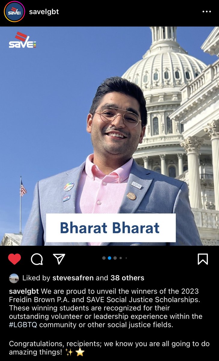 Congrats <a href="/bharat_b92/">Bharat B 🏳️‍🌈</a> 🙌🏽