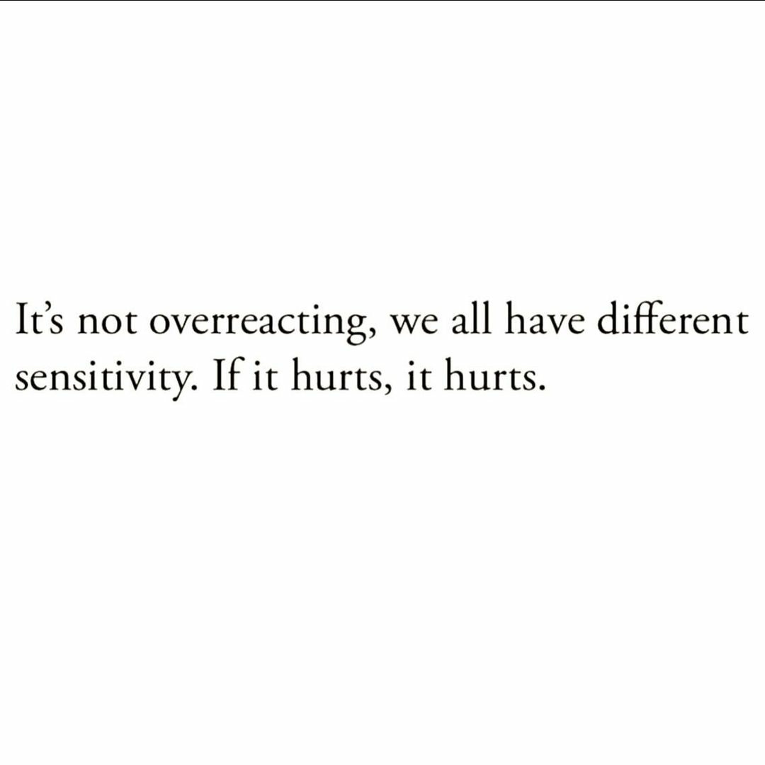 It's not overreacting...