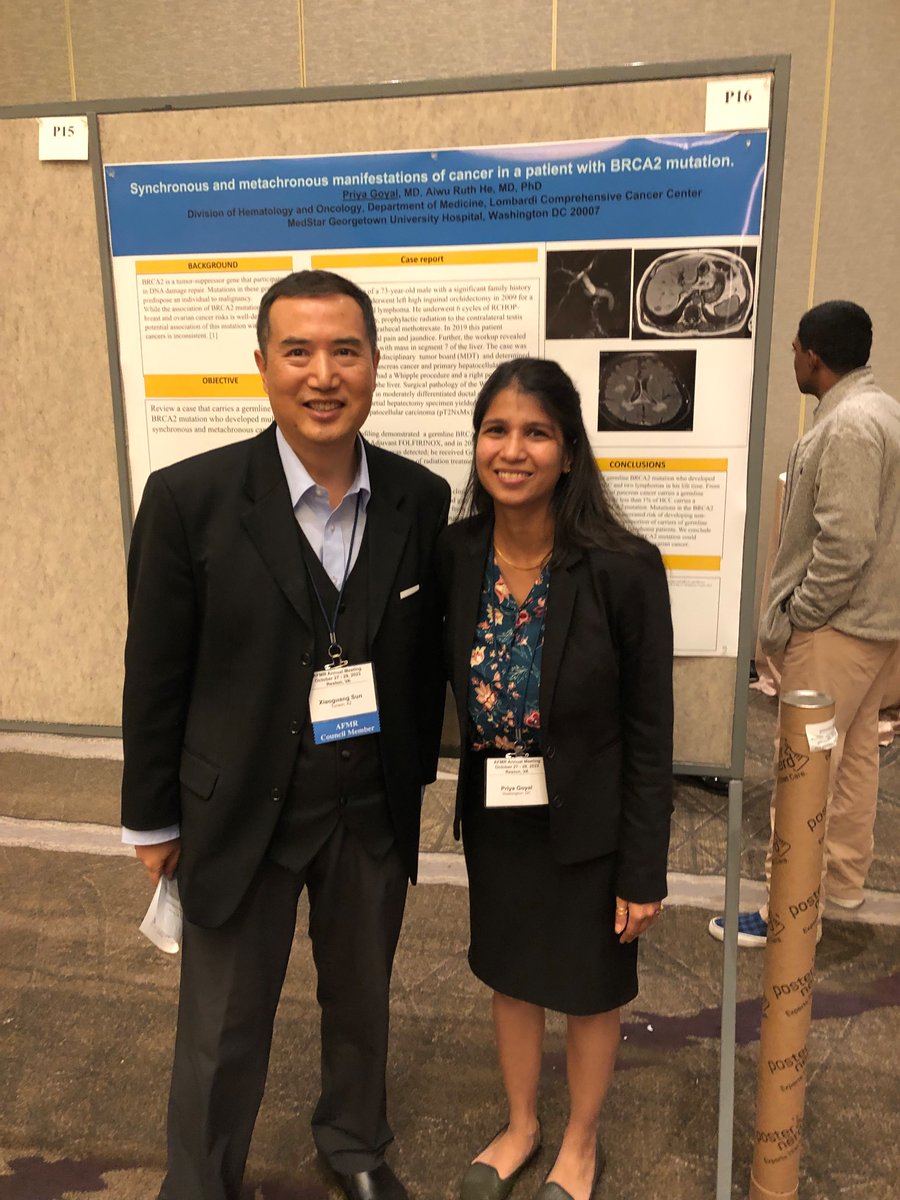 #AFMR2023 <a href="/AFMResearch/">AFMR</a> pleasure to meet and share my Georgetown university experiences with Dr. Xiaoguang Sun.