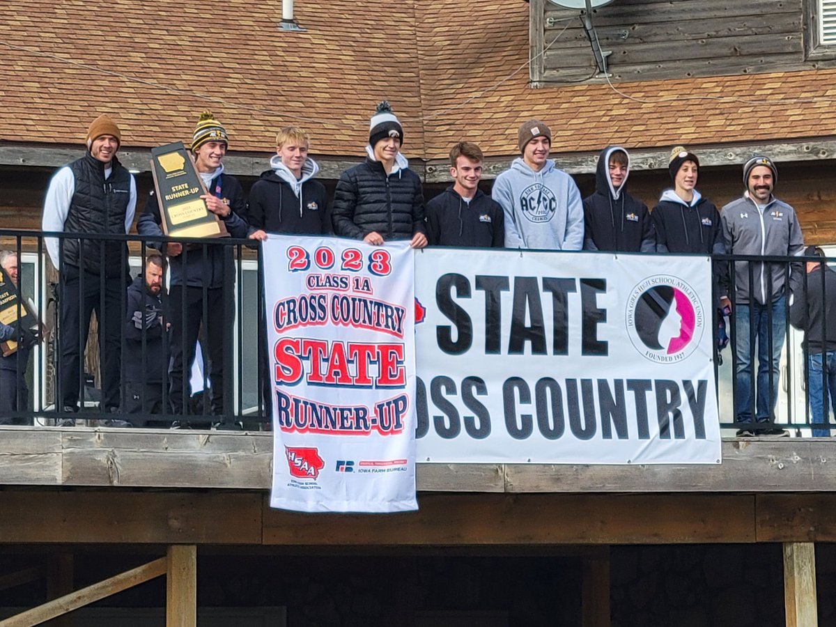 bundechri's tweet photo. Congrats to @ACGCXC boys on your 2nd place finish today at the 1A State Championships. Blessed to have watched our senior boys' @bunde_lance @andrewrmahaffey @ArrasmithBo teams finish 4th, 1st, 2nd and 2nd over their high school career. #helluvaride #leavealegacy #xcfamilyforever https://t.co/N8TDPZSYLR