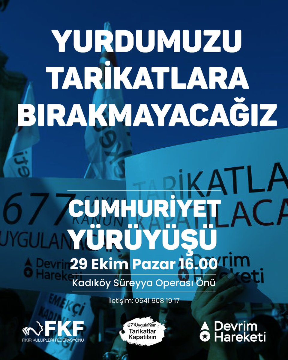 Çoğunluk olduklarını, güçlü olduklarını düşünmemizi istiyorlar. O sayede her türlü istismarı, hırsızlığı, hak gaspını sürdürebiliyorlar. 

Ancak onların gösterdiğinin aksine biz azınlıkta değiliz. 100 yaşını dolduran Cumhuriyet'in ilerici mirası hepimiz için taze.