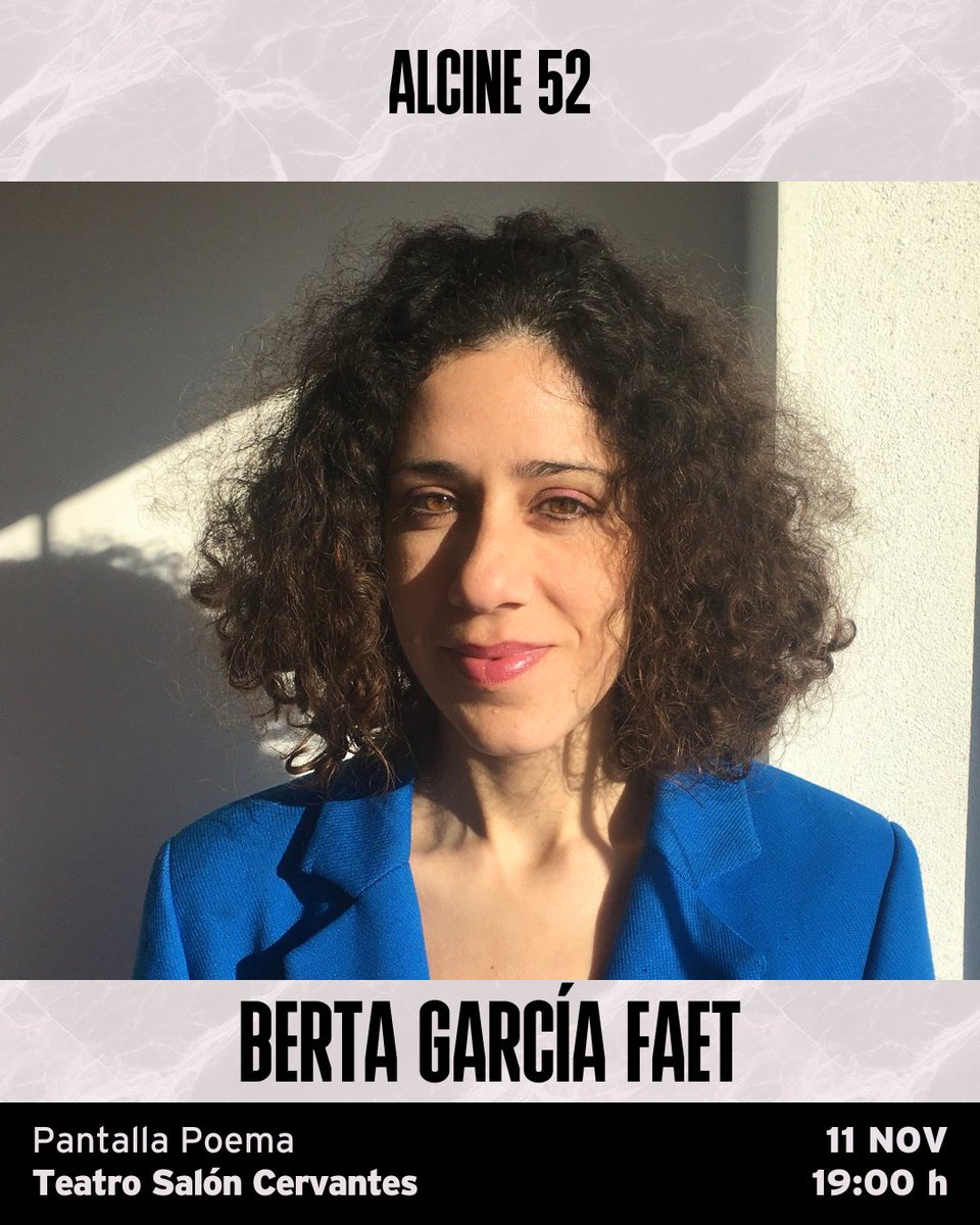ALCINEFILMFEST's tweet photo. 🌼​ Pantalla Poema es una nueva sección que combinará cortos experimentales con lecturas en vivo de Berta García Faet, Premio Nacional de Poesía Joven, Luis Díaz, promotor del Festival de Poesía Joven de Alcalá y autor de Los bloques naranjas (Caballo de Troya) y Luz Pichel. https://t.co/RHFrGZAIpb