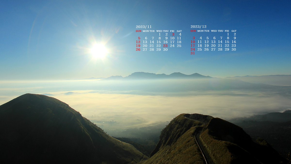 yokaphoto's tweet photo. 2023年11月、2023年12月のデスクトップ用カレンダー壁紙をアップしました！27画像x各６サイズからお選びください。 📷📷https://t.co/kSKHSrPJ3p… https://t.co/teWsLuaws0
