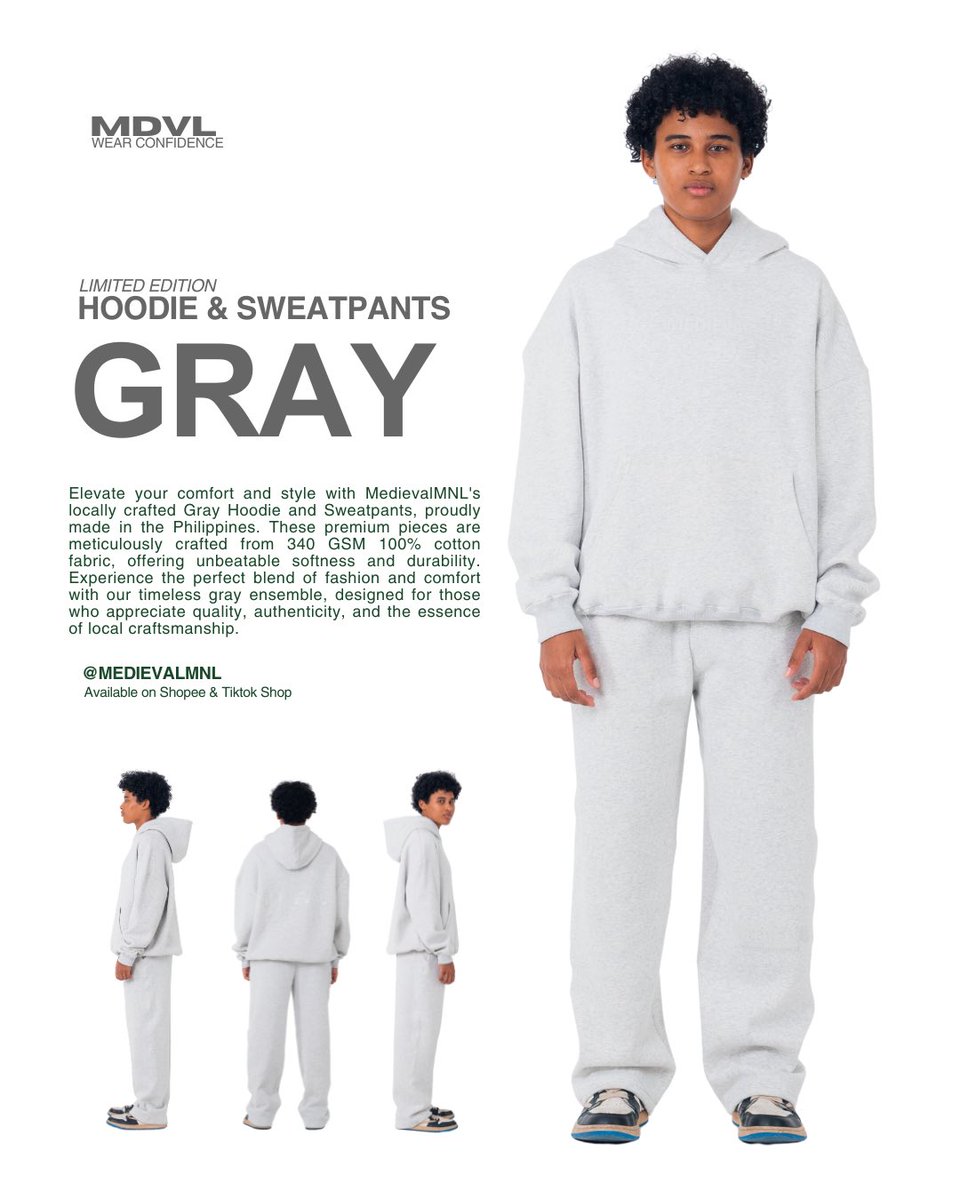 MedievalMNL's tweet photo. Gray Hoodies &amp; Sweatpants from MedievalMNL https://t.co/0hMIrfv928