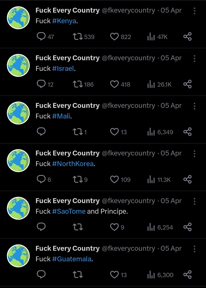 spana_Konki's tweet photo. Fvck every Country 😂😂 https://t.co/uQRyxoSQBb