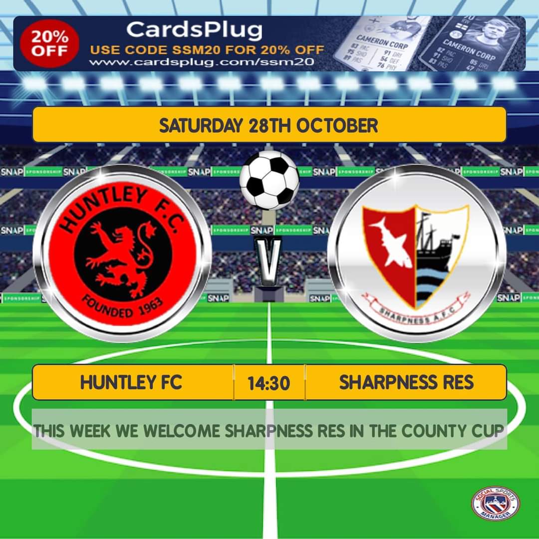 Game Day 
V <a href="/sharpnessafc/">Sharpness AFC</a> 
2.30 KO