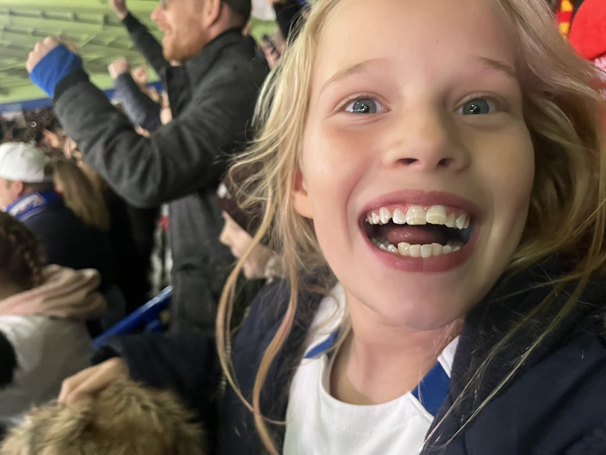 EmmJsok's tweet image. That moment when your daughter sees her first live goal. Thank you @lauren__hemp and the lionesses for sparking my daughters love of football. Great match last night.