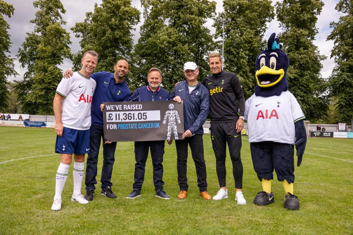 Huge thanks to @YorkshireSpurs, official Supporters' club of @SpursOfficial in Yorkshire, who raised a whopping £11k for us at a charity clash with some Club legends! Read more about the charity match, and which legends took part 👉 bit.ly/3S9nUuN #COYS #THFC