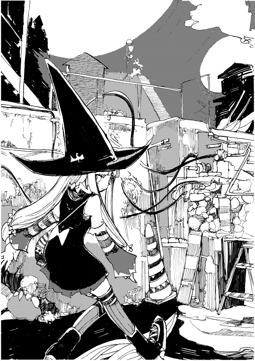 ymmttm's tweet photo. #ハロウィンイラスト 
#ハロウィンイラスト2023 
#Halloween 

久しぶりに絵を描きたくなり始めた

実はハロウィンがいつなのかを知らない https://t.co/7NyOB56aQR