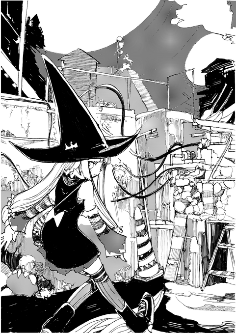 #ハロウィンイラスト 
#ハロウィンイラスト2023 
#Halloween 

久しぶりに絵を描きたくなり始めた

実はハロウィンがいつなのかを知らない 