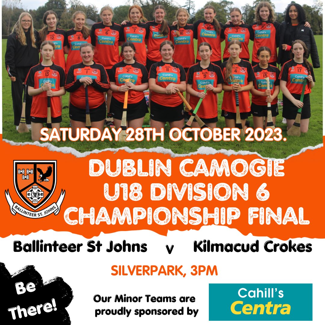 📢 Please note a venue change for our Minor B’s final.

This game will now take place in Silverpark, 3pm

It would be great to get a crowd over to support the team! 🧡🖤. Best of luck to the all the players &amp; their mentors 🧡🖤