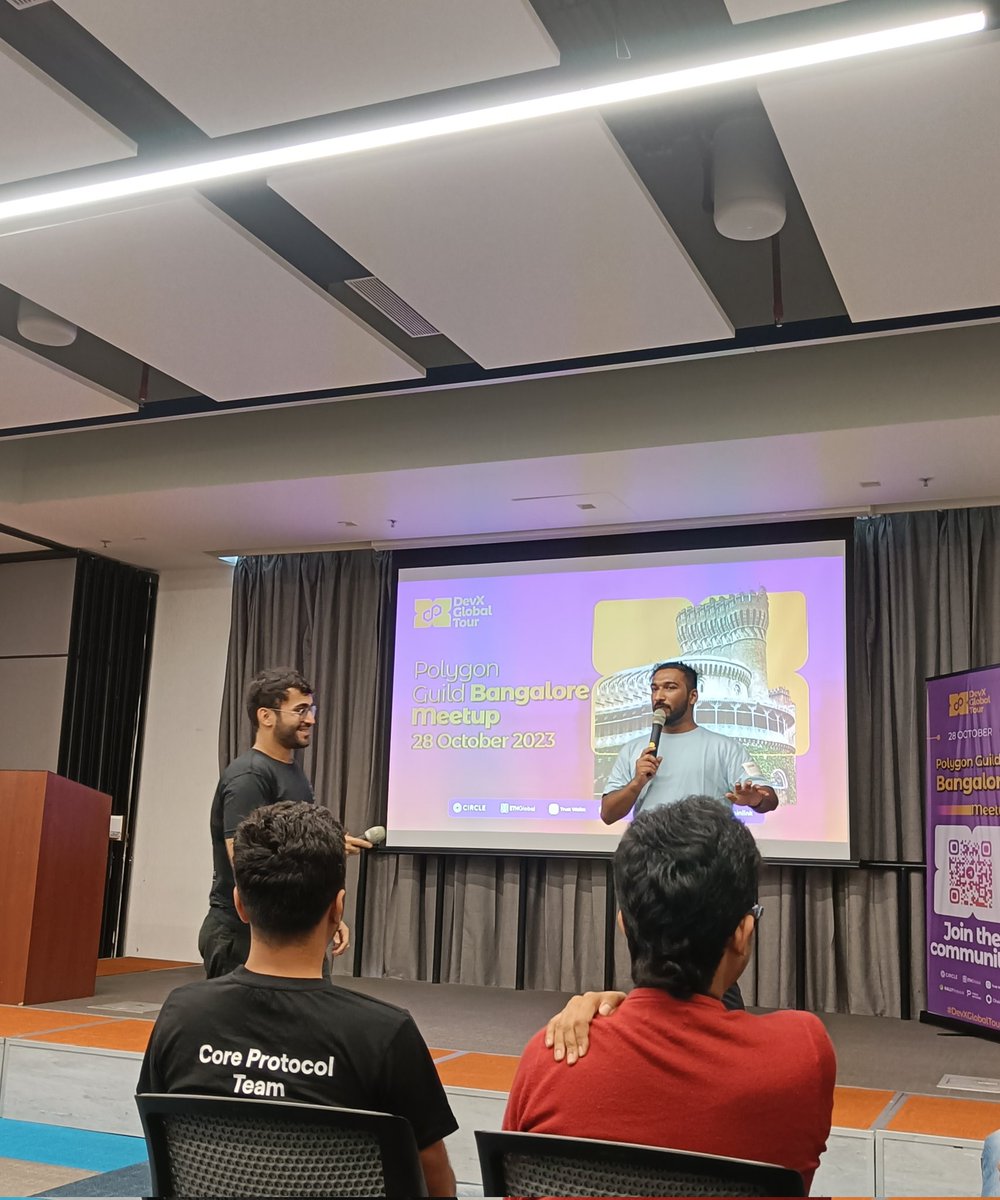 kshitij_jk's tweet photo. Thrilled to be a part of the incredible @GuildPolygonBLR event DevX Global Tour!
π₯ Inspiring insights on FlipkartxPolygon, zkEVM, Projects and Privacy from an outstanding lineup of speakers.π
Plus, the networking opportunities?Simply unparalleled!π€
#DevXGlobalTour #GuildBlr https://t.co/EVKM7DPvk2