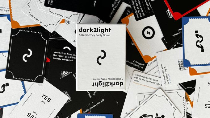 DePotatoChain's tweet photo. Dark2Light is a thought-provoking card game that sparks conversations around controversial topics, encouraging players to challenge their perspectives. #Dark2LightGame #ControversialConversations https://t.co/jCM9Om2CT2