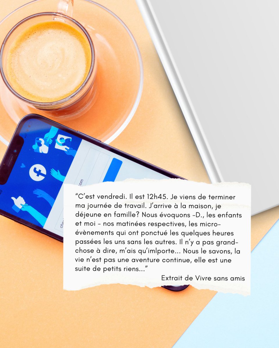 ed_remanence's tweet image. 🌟Idée lecture 🌟
.
📘 Vivre sans amis - Arnaud Genon
Un matin, le narrateur ressent ennui et lassitude à surfer sur la vague molle des réseaux sociaux. Il décide subitement d&apos;une abstinence totale en la matière, pendant un mois minimum.
.
#livrefrançais #lecturetime #librairies