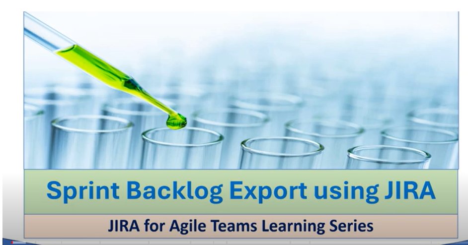 There may be some instances where we want to share our Sprint backlog with other team members who are still awaiting access and other teams as well for reference. How to take Sprint Backlog Export in JIRA. 
youtube.com/watch?v=UAA3KU…