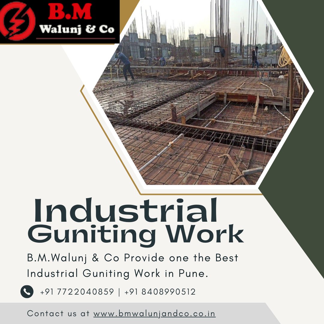 Industrial Guniting Work in Pune - B.M.Walunj & Co
Website:- bmwalunjandco.co.in
Email:- babajiwalunj@rediffmail.com
Contact us:- +91 7722040859 | +91 8408990512
#industrialgunitingwork #guniting #gunitingcontractor #gunitingservices #gunitingworks #shotcrete #shotcretework