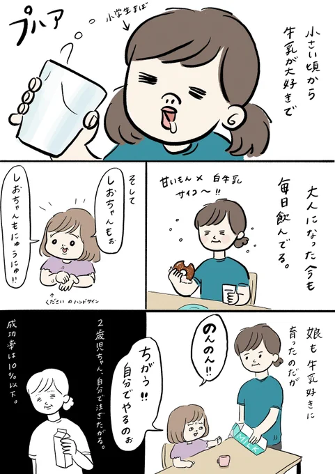 こぼしても大丈夫#週刊土日ミルク #PR 