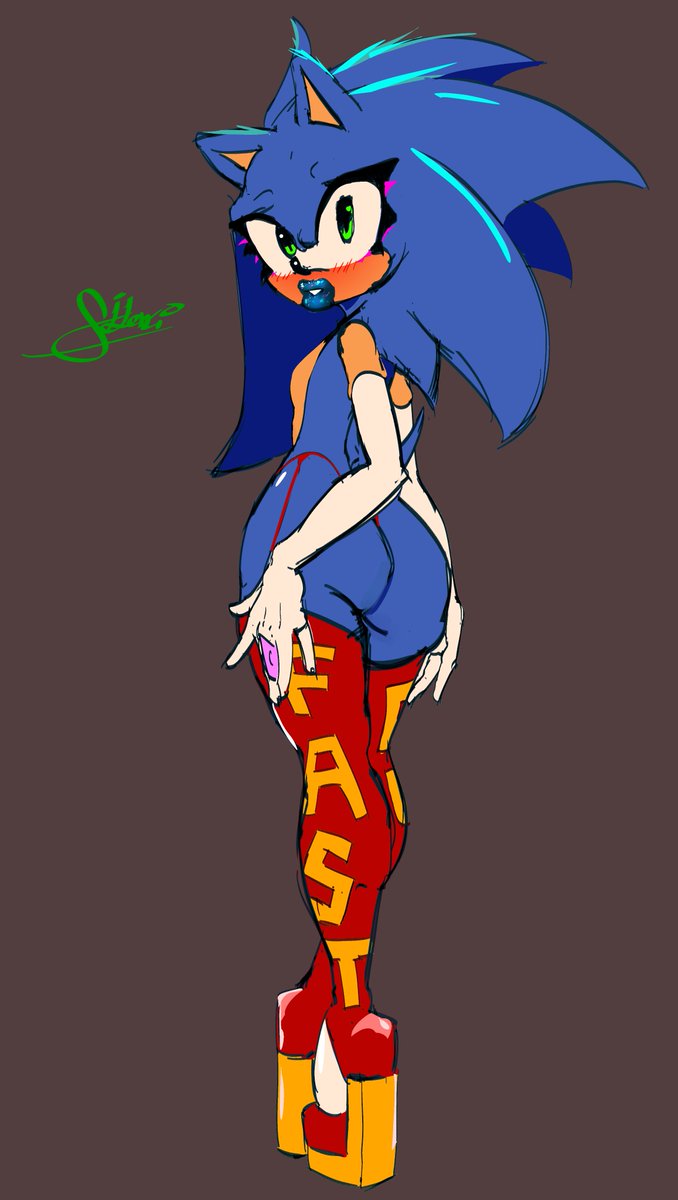 SilencioArtHub's tweet photo. Day 15 is...... Bimbo Sonic! 

Of course, I improved their design just a tiny bit. And by a bit I mean by a lot 😩😩😩 https://t.co/rZNeTW0QRL
