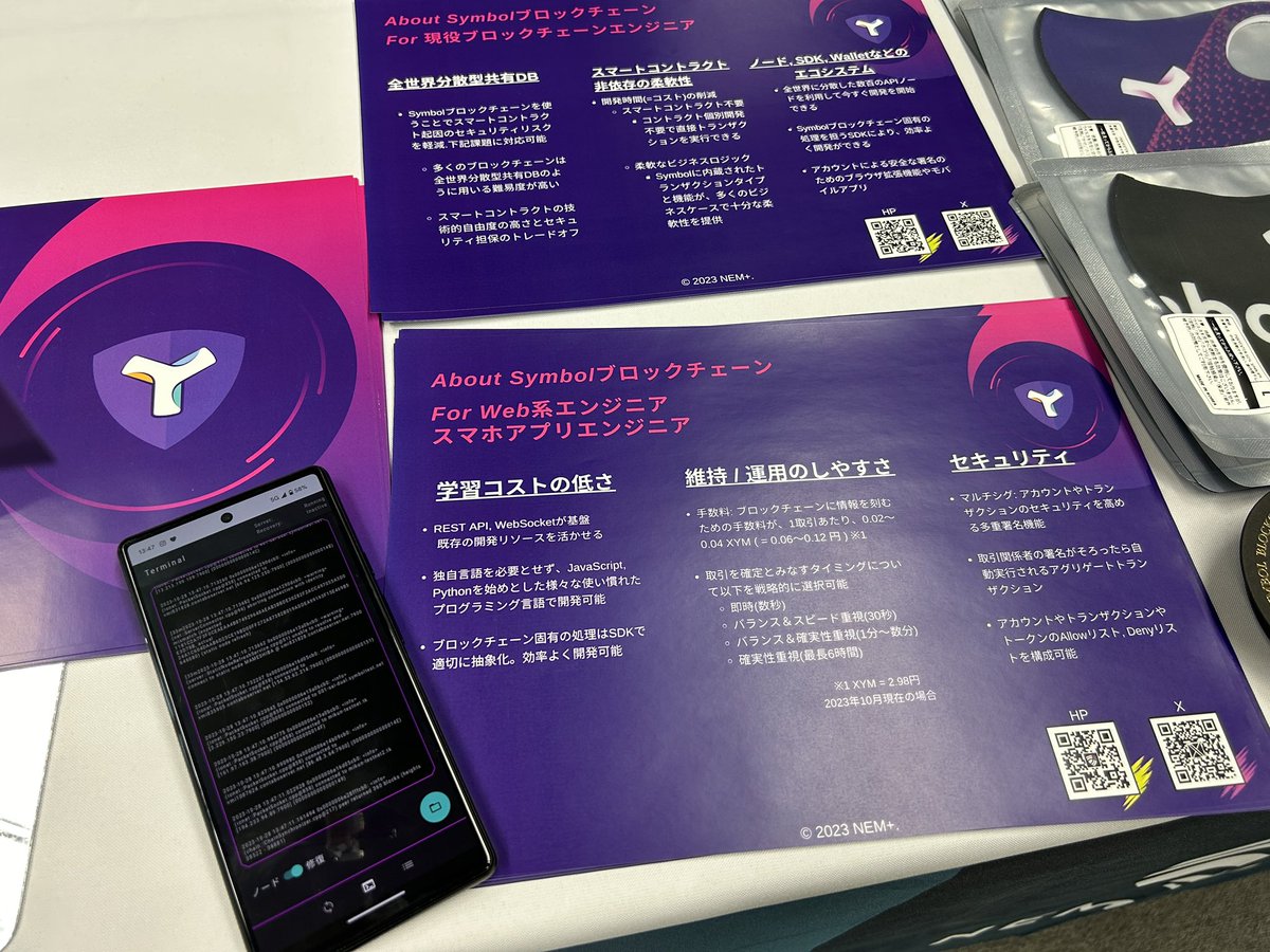 h_gocchi's tweet image. 今日もブースで #MobileNode
#Symbol #NEMTUS #osc23sm