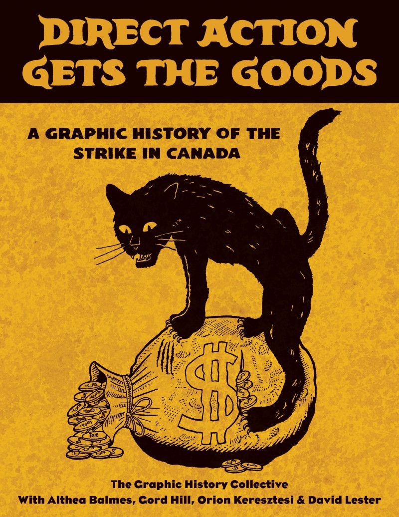To celebrate National Black Cat Day, we're sharing Direct Action Gets the Goods, which features our fav black cat - Sabo, or the Sabo-Tabby Kitten - who's always ready to strike at the heart of the capitalist system! 
btlbooks.com/book/direct-ac…