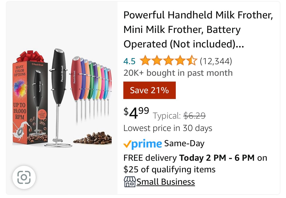 Nomad 🪬 on X: Wow milk frother market on  is ruthless. How