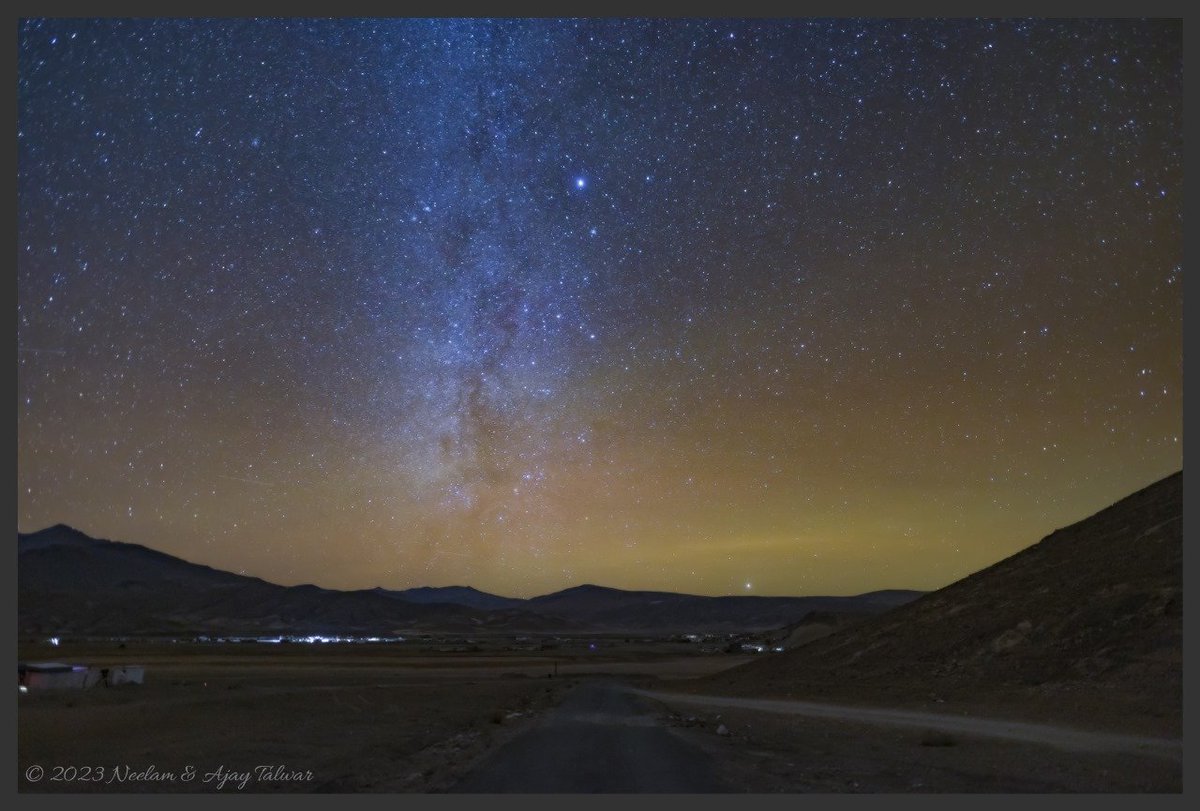 *Agastya at the HDSR Star Party*

Agastya, or Canopus is the second brightest star in the sky. It is also know as the 'Rishi of the South'. The declination of Agastya is -51° 42', and from the latitude of Hanle (~33°) it appears just about ~5° above the southern horizon.