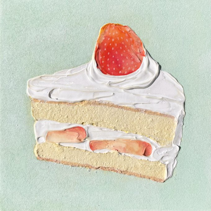 「cake slice cream」 illustration images(Latest)