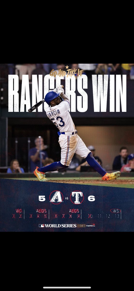 Stick tonight in my veins #WorldSeries.  LFG!!!!