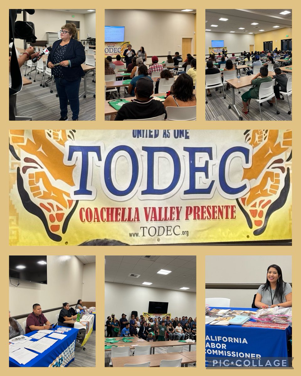 Launched pop up workshop in Coachella with leader ⁦@TODEC1⁩ Thx @TODEC1 for building a bridge for us to reach essential workers. Workers cannot exercise what they don’t know. Education is foundational to enforcement. #ReachingEveryCalifornian